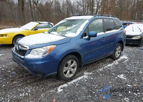 2015 Subaru Forester 2.5I Premium из США, поврежденный, VIN JF2SJADC9FH400862